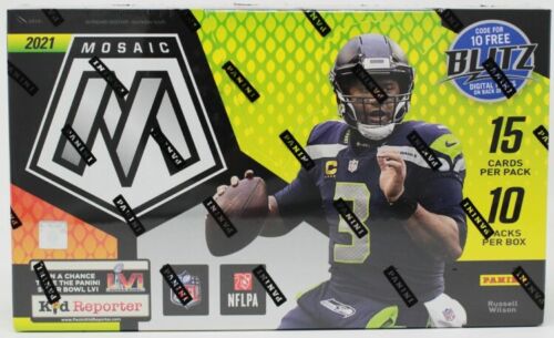 2021 Panini Mosaic Football Hobby Box – Stacked Wax Packs